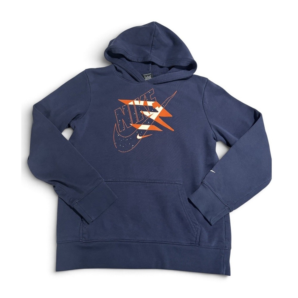 Nike Youth Hoodie Sz Lg Dark Blue, Logo